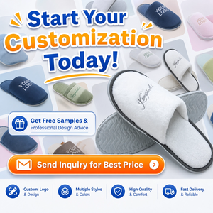 Chaussons <span class=keywords><strong>d</strong></span>'hôtel jetables en polaire corail personnalisés avec logo de luxe, antidérapants et doux, pour hôtels 5 étoiles, spas, mariages et complexes hôteliers - Product Image 6