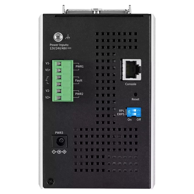 Industrial Ethernet Switch 16 Gigabit Ports 2 SFP Fiber Uplinks ERPS Ring Network for Factory Automation