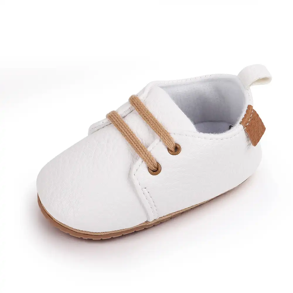 Yizhi calçado para recém-nascidos, estampa de oncinha, sapatos para bebês, primeiros passos, couro pu