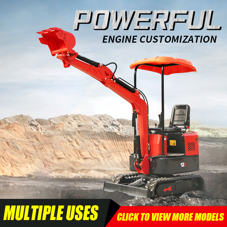 800KG/1T/1.2T/1.5T/1.7T hydraulic mini excavator mini digger loader bagger with competitive prices meet CE/EPA/EURO 5 emission