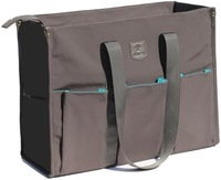 Sac fourre-tout utilitaire ESVAN avec fermeture éclair, imperméable, pour enseignants, femmes, plage (Doublure en toile de polyester vert clair)