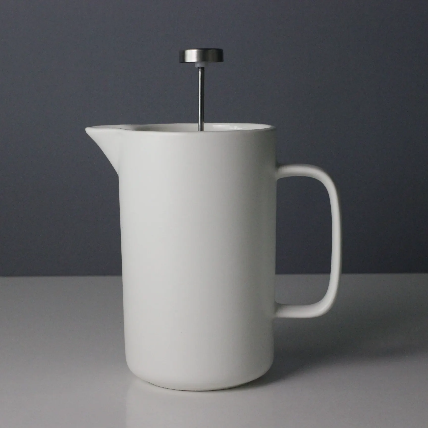 Colore personalizzato della macchina per tè e caffè in ceramica francese con doppio filtro in acciaio inossidabile per stoviglie