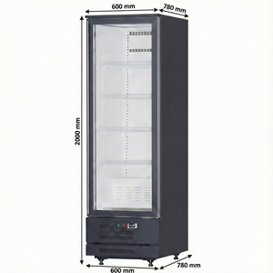 Réfrigérateur à boissons de supermarché <span class=keywords><strong>1</strong></span> <span class=keywords><strong>porte</strong></span> 2 portes Affichage commercial vertical haut de gamme Pepsi Réfrigérateur à boissons froides - Product Image 4