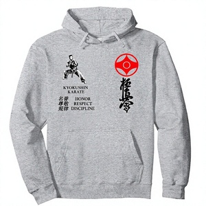 Kyokushin เสื้อมีฮู้ดแขนยาว, เสื้อมีฮู้ดลายคาราเต้เท่ - Product Image 1