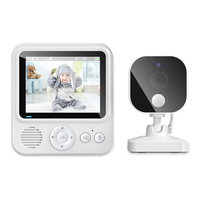 Caméra de surveillance nocturne Anicebb, 720P, 2,4 GHz, avec surveillance de la température, rappel d'alimentation, lecteur de musique et berceuses – Fabrication longue durée