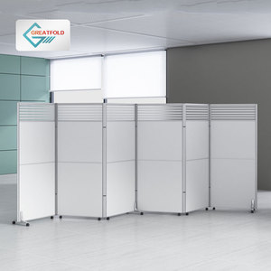 Portable Foldable Temporary Partition Walls Folding Office <span class=keywords><strong>Room</strong></span> Bảo Mật Phân Vùng Phòng <span class=keywords><strong>Divider</strong></span> Màn Hình Với Bánh Xe - Product Image 2