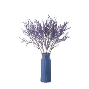 Flor Artificial de Lavanda CallaFloral, Tallo Único, Color Morado, Plástico, Decoración de Interiores, Manualidades para Bodas - Product Image 5