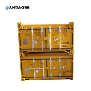 <b>20</b> Feet Hard Open Top Corten Steel Shipping <b>Container</b> <b>Half</b> <b>Height</b> with Removable Steel Hard Cover - Product Image 1