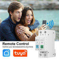 Disjoncteur intelligent Wi-Fi 63A pour la consommation d'énergie, 2P, avec protection contre les fuites, relais temporisé, contrôle par application
