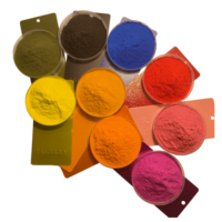Revêtement en poudre coloré, peinture en poudre thermodurcissable anti-rayures, directement de l'usine