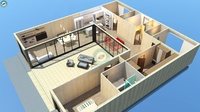 150qm 4-Zimmer Container-Villa mit Holzverkleidung und Satteldach als Wohnhaus für Familien in Kroatien