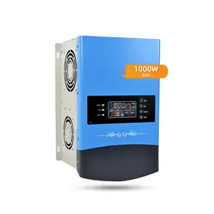 Inverter Surya Hibrid Mppt Grosir Keluaran Baru 1kw dengan Pengontrol Pengisi Daya Tenaga Surya Bawaan 50a