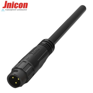 Jnicon M12 разъемы 7A 300V водонепроницаемый <span class=keywords><strong>IP67</strong></span> Xlr разъем 3P Мужской и Женский Соединительный кабель для наружного освещения - Product Image 5