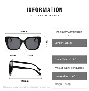 Armazones-gafas cuadradas grandes tr90 para mujer y niña, hilo óptico usado, 1 <span class=keywords><strong>xo</strong></span>-e6, cadena de celulosa, sin almohadillas para la nariz - Product Image 5