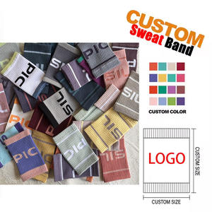 Muñequera deportiva de poliéster con logotipo personalizado, muñequeras con algodón/nailon para mujeres y hombres, muñequeras - Product Image 1