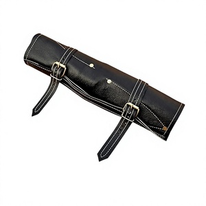 Ensemble de couteaux de chef 5 pièces lame en acier damas couteaux de cuisine orientation de la main réglable poignées en bois Pakka finition cuir brossé - Product Image 5