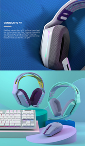 2025 Original Alibaba <span class=keywords><strong>Logitech</strong></span> <span class=keywords><strong>G733</strong></span> <span class=keywords><strong>Lightspeed</strong></span> inalámbrico RGB DTS X2.0 7,1 sonido envolvente auriculares ultraligeros para jugadores de PC - Product Image 6