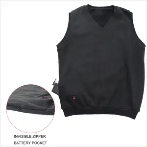 5V nước nóng vest lông cừu độn Đan Áo len v-cổ XL ngoài trời mùa đông ngụy trang mô hình Săn Bắn ngoài trời khác hoạt động Túi