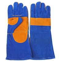 Gants de soudage pour soudeur Stick/Mig, 16 pouces, gants de feu pour cheminée, gants de jardin en cuir anti-épine/morsure, XL