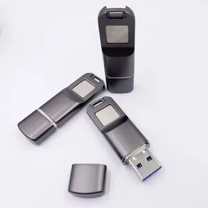 Metal Pendrive USB3.2 Type C Phone OTG Pen Drives Solid State USB Flash Drives Fingerprint Encryption 16GB 32GB 128GB 256GB OEM
