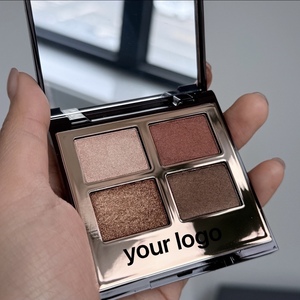 Palette de fards à paupières OEM Pillow Quad, 4 couleurs, tons rose et marron, paillettes fines, longue tenue, fini délicat, haute pigmentation, maquillage pour les yeux - Product Image 6