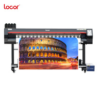 Impresora UV de Rollo a Rollo Locor de Alta Velocidad de 1.6m/1.8m Xp600/i3200/dx7, Máquina de Impresión de Malla para Etiquetas Transparentes de Doble Cara