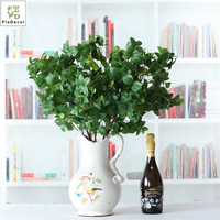 Plantes artificielles en gros, verdure, toucher réaliste, branche de feuille de menthe pour l'arrangement floral, givrée