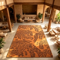 Handmade Carpet Supplier Wholesale Handwoven Area Rug Indoor Floor Carpet for Home Decoration Hotel Villa Supply