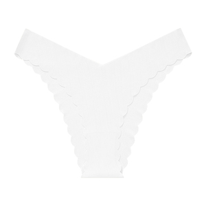 Culottes string bikini invisibles pour femmes, taille basse, teinture unie, sans couture, écologiques, en nylon/spandex - Product Image 6