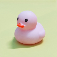 Cadeau promotionnel bébé bain piscine flottant jouet coloré sûr Miniature Silicone caoutchouc canard