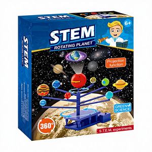 Kit de Experimentos Científicos DIY Hecho a Mano 14 en 1: Experimentos Magnéticos, Ecología de Plantas, Estación Meteorológica, Química del Planeta Pintado, Plástico - Product Image 1