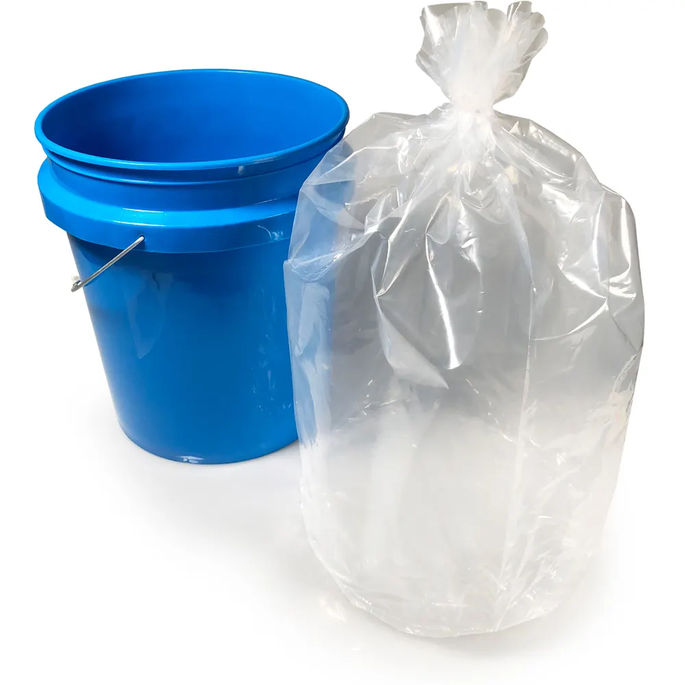 PE 5 Gallon Clear Poly Drum Liners Painting Bucket liner bag