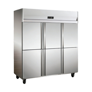 Commercial Kitchen Fridge Upright Refrigerator Restaurants Use Dual Temperature Four Door Stainless Steel Construction a - Product Image 5