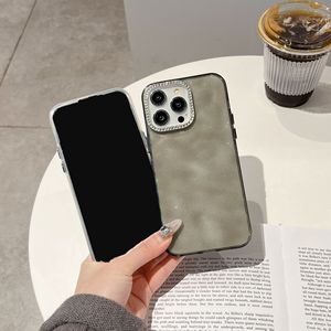 Funda para Teléfono Estilo Coreano con Lente de Cámara con Diamantes para <span class=keywords><strong>iPhone</strong></span> 17 <span class=keywords><strong>Pro</strong></span> <span class=keywords><strong>Max</strong></span> 16 15 14 13 <span class=keywords><strong>12</strong></span> 11, Funda Brillante - Product Image 3