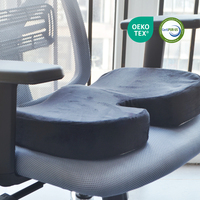 Conception ergonomique confortable en peluche et supportive Soulagement toute la journée Facile à installer sur n'importe quelle chaise Valeur directe d'usine