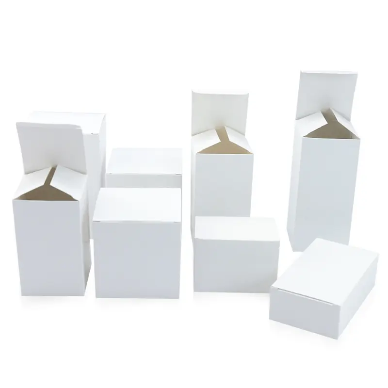 Custom Printing Logo 350g cardboard white packing box gift box