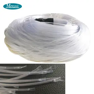Cable de fibra óptica brillante de brillo lateral de chaqueta de PVC transparente de 0,75 * para decoración de cortina de cascada