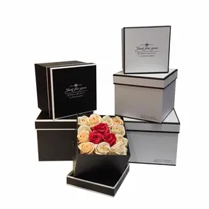 Caja de regalo con logotipo de proceso personalizado, caja de papel de embalaje Industrial, superficie de embalaje, ramo de regalo