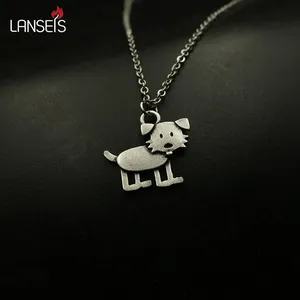 Ciondolo a Forma di Cagnolino, Collana con Animale per Donne, Gioiello con Cane Piccolo, Amuleto Adorabile a Forma di Cucciolo, Dolce Ciondolo a Tema Animale Domestico, Regalo per Lei - Product Image 1