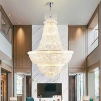 Lustre en cristal brillant fantaisie de l'usine d'éclairage Huaqi, luminaires suspendus dorés ovales pour balcon, chambre, disponibilité en gros