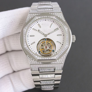 Montre mécanique de luxe à double fuseau horaire avec cristal saphir de qualité supérieure, montre automatique pour homme d'affaires, Pateks - Product Image 3