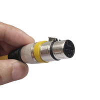 Câble DMX coloré plaqué argent 3 broches XLR mâle vers 3 broches XLR femelle pour éclairage de scène DJ, projecteurs mobiles et projecteurs PAR