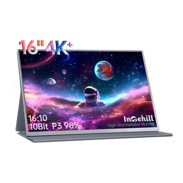4K Portable Monitor for Laptop and Mini PC, High-end 16 Inch Small Mini Computer Monitor with Golden Ratio 16:10
