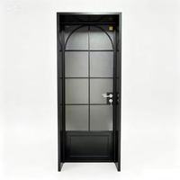 Portes intérieures en verre sur mesure, de haute qualité, au design moderne et étanches pour hôtels, bureaux et résidences