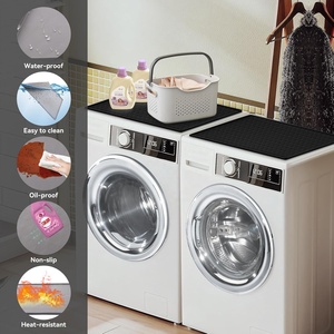 <b>Silicone</b> Rubber Dryer Washer Covers Non-Slip Heavy Duty <b>Waterproof</b> Top Protector Mat Pad <b>Silicone</b> Washer and Dryer Covers - Product Image 5