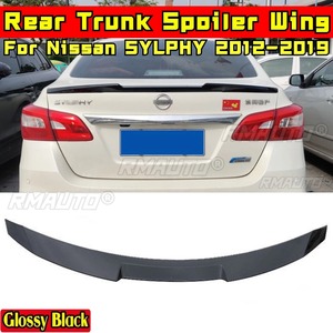 สปอยเลอร์หลังรถยนต์ SYLPHY สีดำเงา สปอยเลอร์หลังคาท้ายรถ ชุดแต่งสำหรับ Nissan SYLPHY 2012-2019 อุปกรณ์ตกแต่งรถยนต์ - Product Image 1