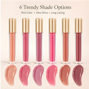 Gloss à lèvres teinté de différentes couleurs, qualité supérieure, anti-transfert, anti-bavures, maquillage professionnel - Product Image 4