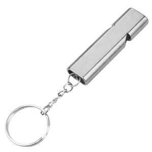 Silbato de Supervivencia de Doble Frecuencia de Aleación de Aluminio, Silbato de Emergencia Portátil de Alto Decibelio para Exteriores - Product Image 3