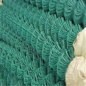 Wholesale factory 6ft 7ft 8ft 10ft 9 10 11 12 13 14 15 gauge wire 100 ft roll galvanized /pvc coated chain link fence prices