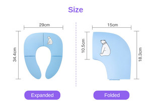 Siège <span class=keywords><strong>de</strong></span> toilette portable en plastique pour bébé, pliable en 4, avec fonctions <span class=keywords><strong>de</strong></span> sécurité - Product Image 6
